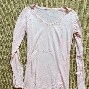 Long sleeve pink t